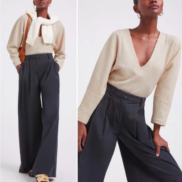 Mara Hoffman Tops - Mara Hoffman Mariana Bodysuit Waffle Grid
Texture Cotton Cream, Size S